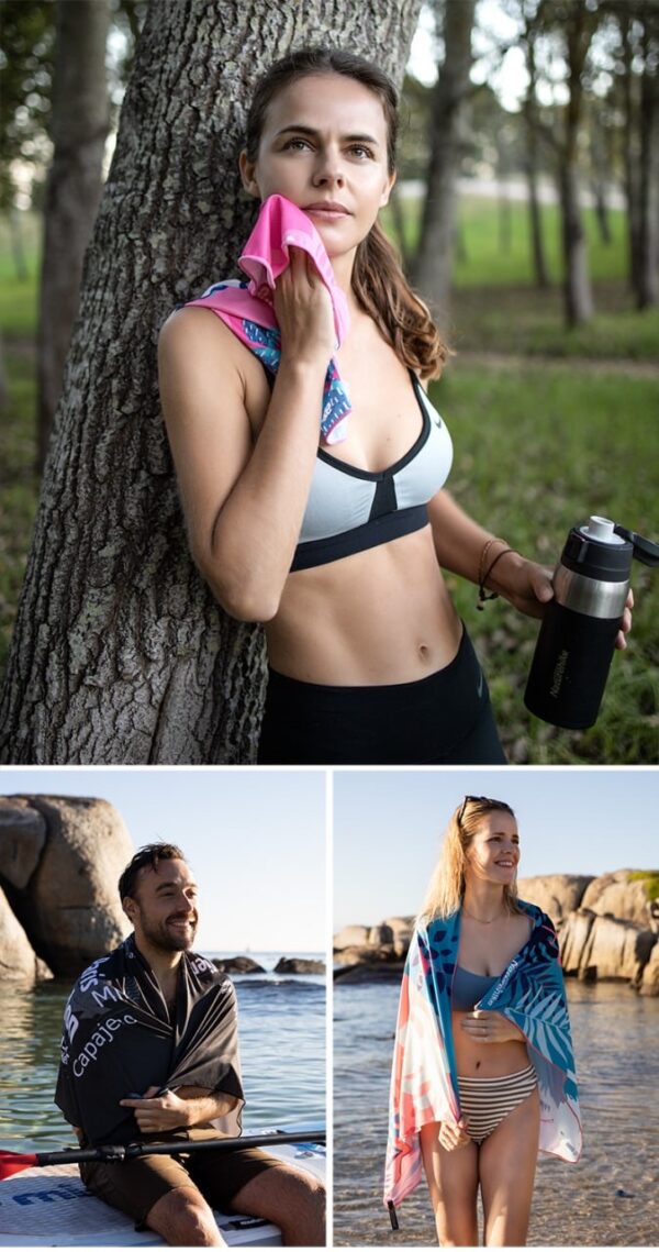 حوله مسافرتی میکروفایبر نیچرهایک - Image 6