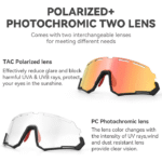 عینک دوچرخه‌سواری دولنز راکبراس ROCKBROS - Image 3